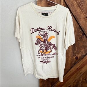 Wrangler Cream Dutton Ranch Tee